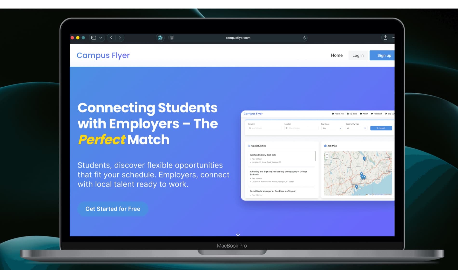 Campus Flyer website by Compo Technologies